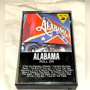 **6/$20** Alabama Roll On 1984 Cassette Tape
